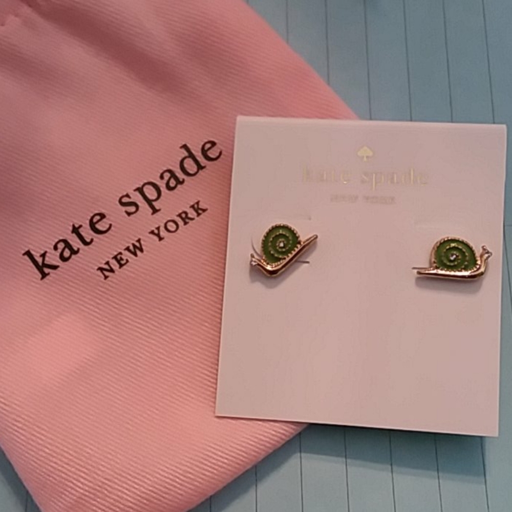 Kate Spade Garden Party Snail earrings - Picture 2 of 4